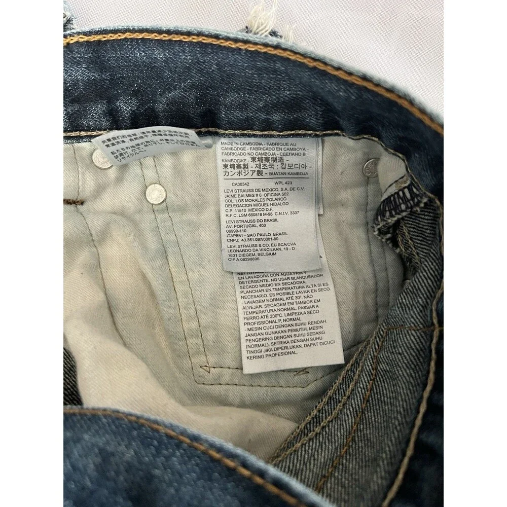 Levi’s 527 Denim Jeans Men’s 36x30 Slim Bootcut Blue Dark Wash